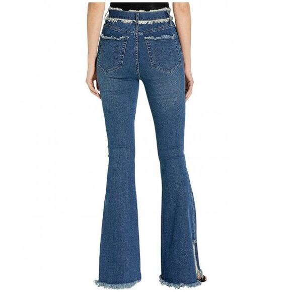 Show Me Your Mumu Austin High Waist Flare Jeans Lakeside Size 29 - Picture 12 of 14